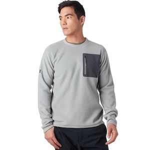 Backcountry Huxley Fleece Crew - Men's, Size Small, Neutral Gray